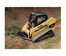 Строительство бассейна мини-погрузчиком Caterpillar 259 B3
